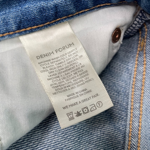 Aritzia Denim Forum Bo Mid Rise Slouchy BF Jeans Size 27 - Picture 11 of 16